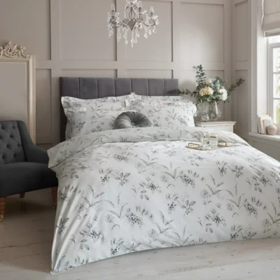 Dunelm Holly Willoughby Carissa Taupe Reversible Duvet Cover and Pillowcase Set Taupe