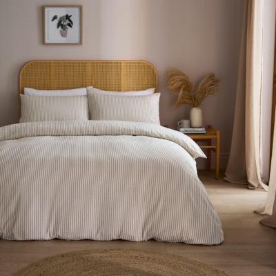 Dunelm Camille Stripe Brushed Cotton Duvet Cover & Pillowcase Set