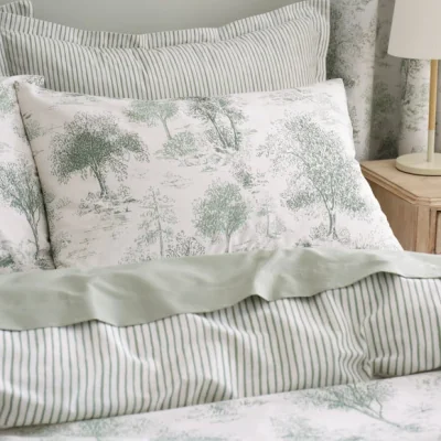 Dunelm Toile Trees Polycotton Duvet Cover & Pillowcase Set