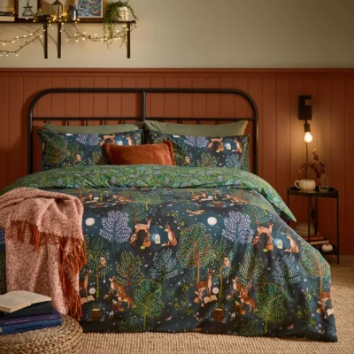 Dunelm furn. Woodland Rituals Polycotton Duvet Cover & Pillowcase Set