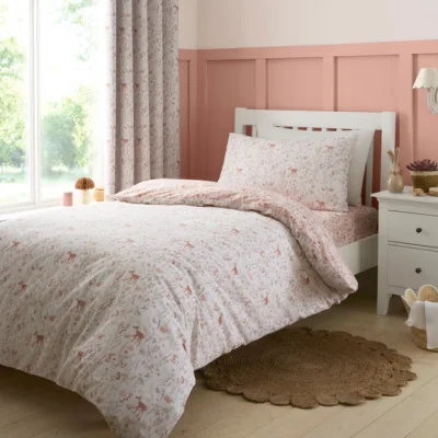 Dunelm Woodland Floral Quilt Cover & Pillowcase Set