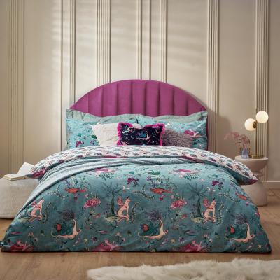 Dunelm Furn Athena Reversible Duvet Cover and Pillowcase Set Blue