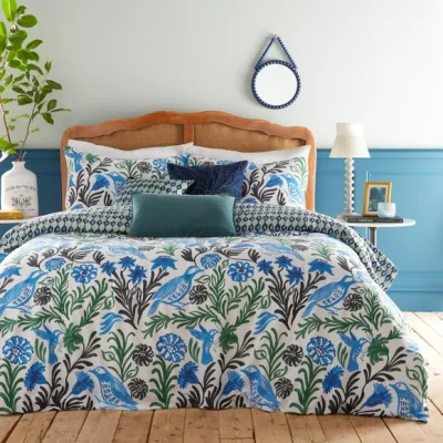 Dunelm furn. Alentejo Ocean Duvet Cover and Pillowcase Set Ocean