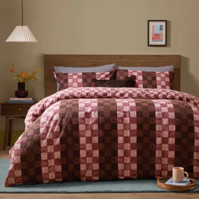 Dunelm Furn. Huxley Polycotton Duvet Cover & Pillowcase Set