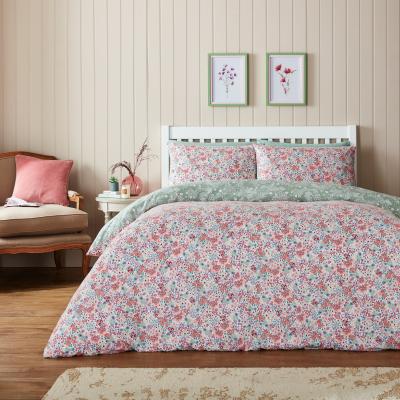 Dunelm Autumnnal Ditsy Brushed Cotton Duvet Cover and Pillowcase Set MultiColoured