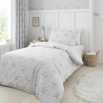 Dunelm Disney Dumbo Dreamland 100% Cotton Quilt Cover & Pillowcase Set