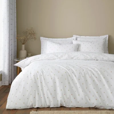Dunelm Polka Dots Polycotton Duvet Cover & Pillowcase Set