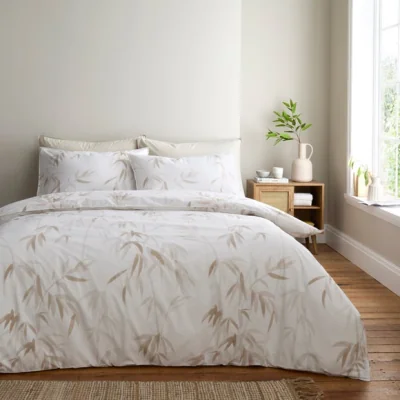 Dunelm Hale 100% Organic Cotton Duvet Cover & Pillowcase Set