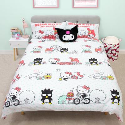 Dunelm Hello Kitty and Friends Quilt Cover and Pillowcase Set