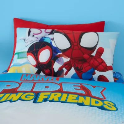 Dunelm Spidey and His Amazing Friends Duvet Cover and Pillowcase Set MultiColoured
