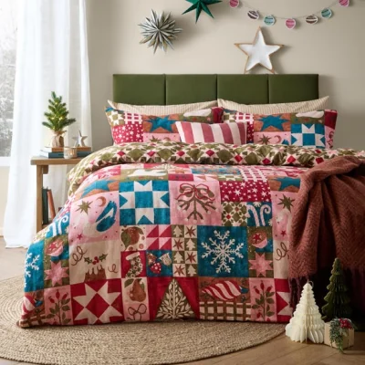 Dunelm Furn. Fika Brushed Polycotton Duvet Cover & Pillowcase Set