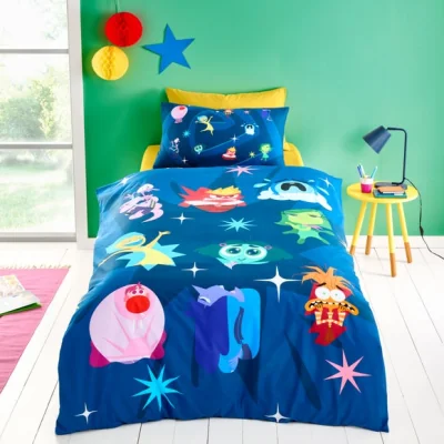 Dunelm Inside Out Duvet Cover and Pillowcase Set Blue