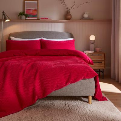 Dunelm Oakley Pinsonic Duvet Cover and Pillowcase Set Blush