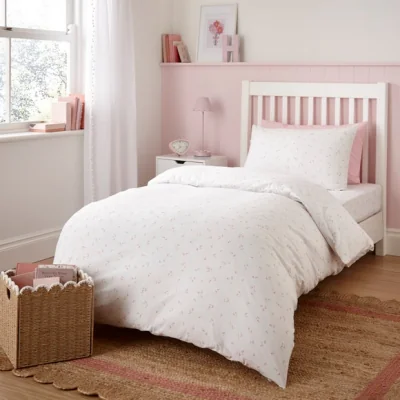 Dunelm Ditsy Daydreams Organic Cotton Duvet Cover and Pillowcase Set