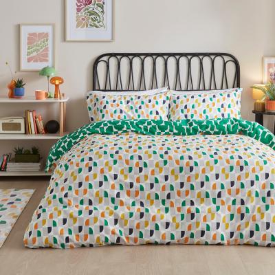 Dunelm Modern Brights Navy Duvet Cover and Pillowcase Set Navy (Blue)