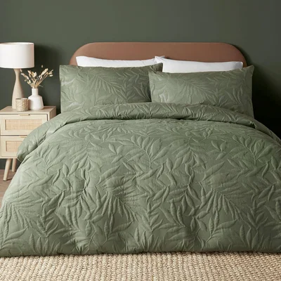 Dunelm Luana 3D Floral Duvet Cover and Pillowcase Set