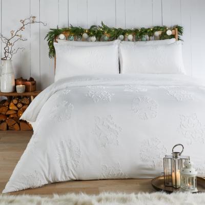 Dunelm Duvet Day Snow Crystal Duvet Cover and Pillowcase Set