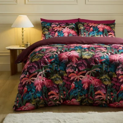 Dunelm Hummingbird Oasis Duvet Cover & Pillowcase Set