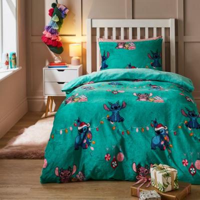 Dunelm Stitch Christmas Duvet Cover and Pillowcase Set