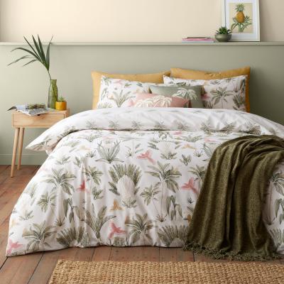Dunelm Catherine Lansfield Paradiso Palm Reversible Duvet Cover & Pillowcase Set