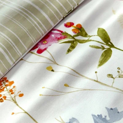 Dunelm Spring Glade Easy Care Duvet Cover and Pillowcase Set MultiColoured