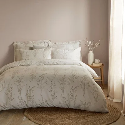 Dunelm Edited Life Chiltern Sketch Floral Duvet Cover Set Natural