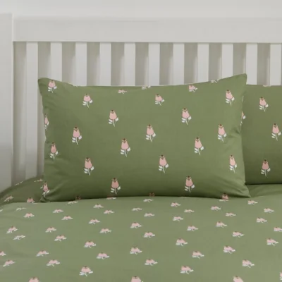Dunelm Lettie Petal Quilt Cover & Pillowcase Set