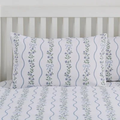 Dunelm Bows Quilt Cover & Pillowcase Set