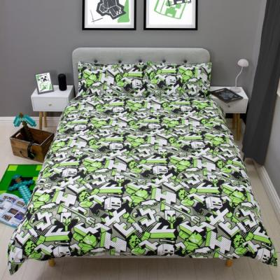Dunelm Minecraft Quilt Cover and Pillowcase Set