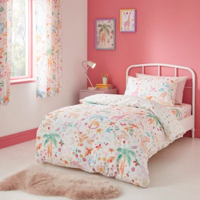 Dunelm Jungle Fun Duvet Cover and Pillowcase Set
