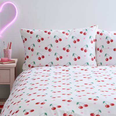 Dunelm Cherries Duvet Cover and Pillowcase Set