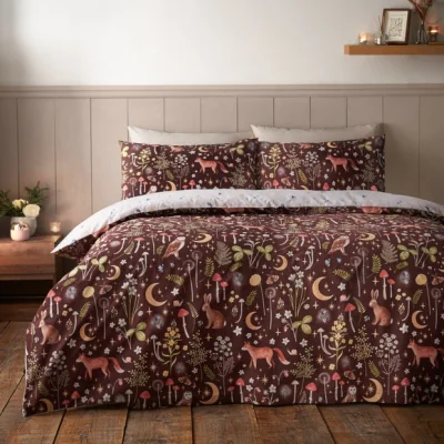 Dunelm Catherine Lansfield Enchanted Twilight Quilt Cover & Pillowcase Set