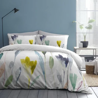 Dunelm Pollensa Floral Duvet Cover and Pillowcase Set MultiColoured