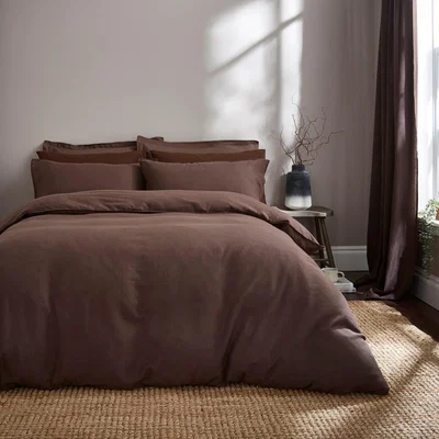 Dunelm Cotton Linen Duvet Cover & Pillowcase Set