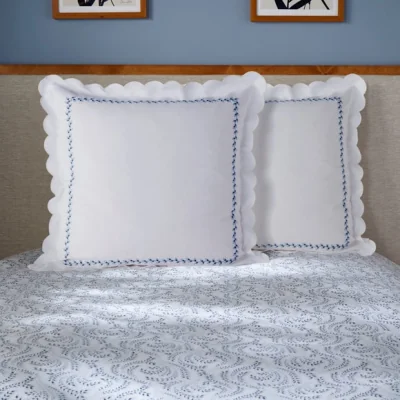 Dunelm Dorma Eventide 100% Cotton Duvet Cover & Pillowcase Set Blue
