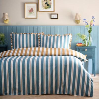 Dunelm Appletree Eloise Stripe 100% Cotton Duvet Cover & Pillowcase Set