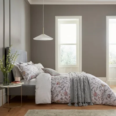 Dunelm Helena Springfield Kalina 100% Cotton Duvet Cover and Pillowcase Set Gold
