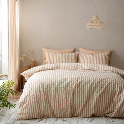 Dunelm Pinapple Elephant Zanzibar Stripe Polycotton Duvet Cover & Pillowcase Set