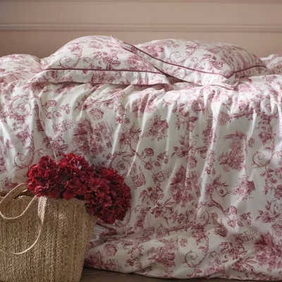 French Bedroom French Toile Berry Bed Linen Set (Double Set)