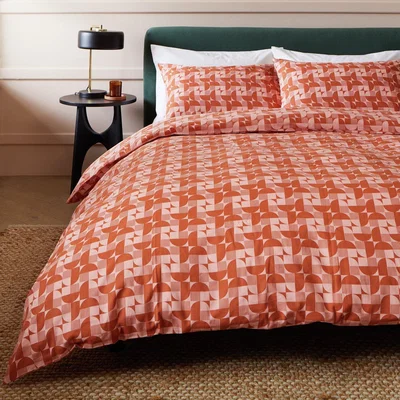 Habitat Habitat Cotton Multi Circles Geo Bedding Set - Double