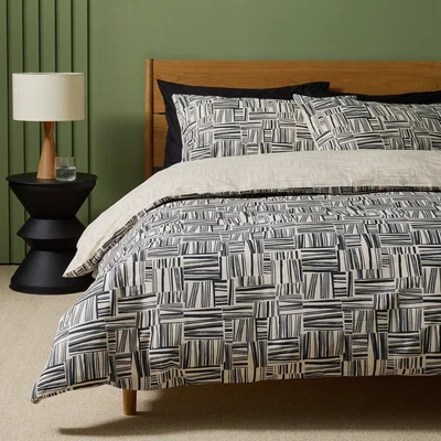 Habitat Habitat Reversible Check Bedding Set - Double