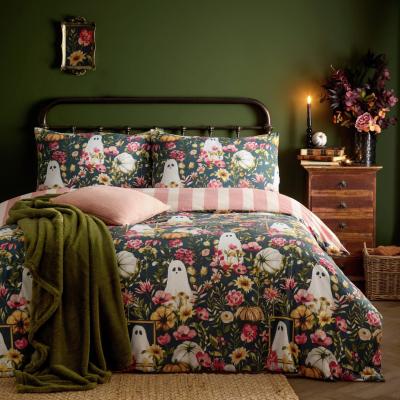 Habitat furn Bootanical Green & Pink Bedding Set - Single