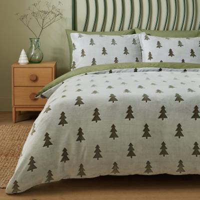 Habitat Argos Home Xmas Trees Fleece Bedding Set - Single