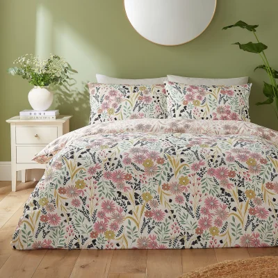 Habitat Silentnight Ditsy Floral Pink Bedding Set - Superking