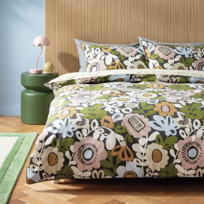 Habitat Habitat x Scion Kukkia Cotton Bedding Set - King size
