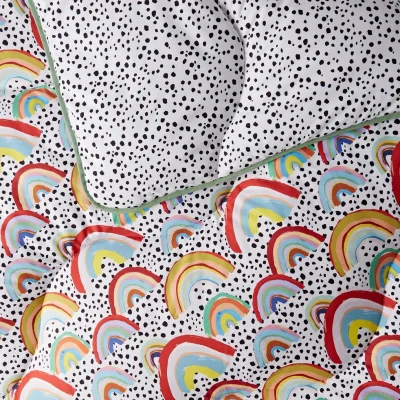 Habitat Night Lark Eleanor Bowmer Rainbow 10.5 Tog Duvet Set- Single