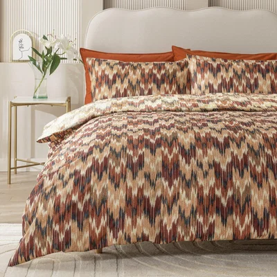 Habitat Habitat Cotton Ikat Print Bedding Set - Double