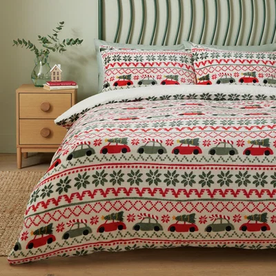 Habitat Argos Home Driving Home for Christmas Bedding Set - Double