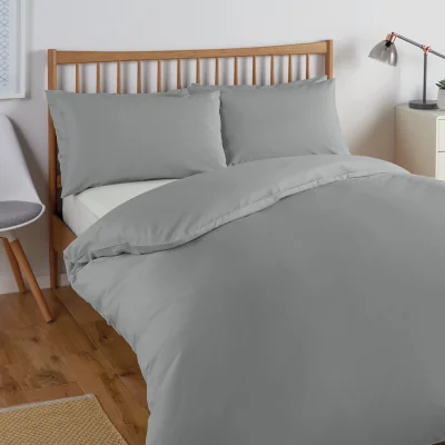 Habitat Habitat Cool Lyocell Cotton Dove Grey Bedding Set- Superking