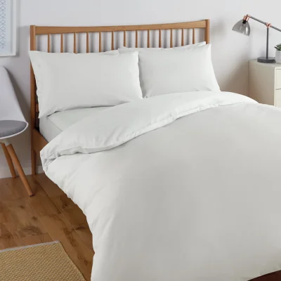 Habitat Habitat Cool Cotton Lyocell White Bedding Set - Superking